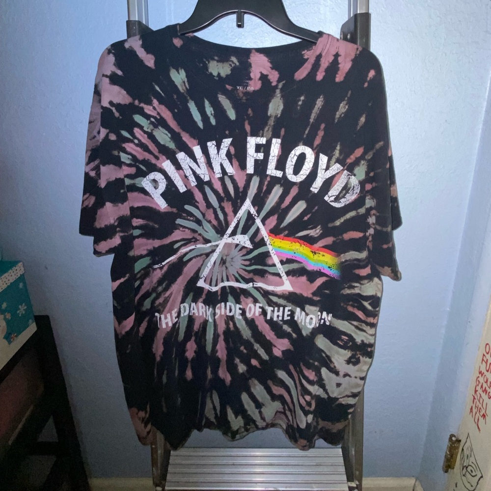 Tie Dye Pink Floyd Band tee